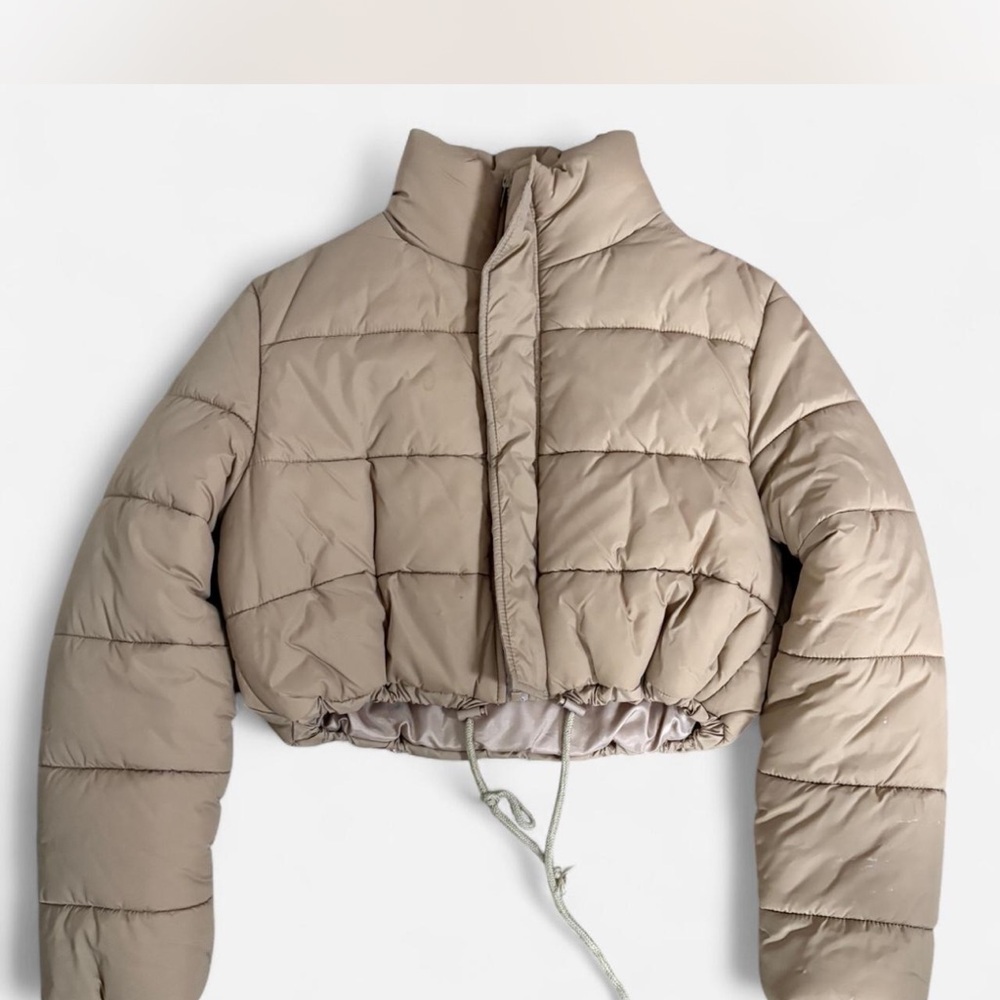 Chic Tan Puffer Jacket